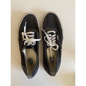 Vans Authentic Shoe Black and White 10.5